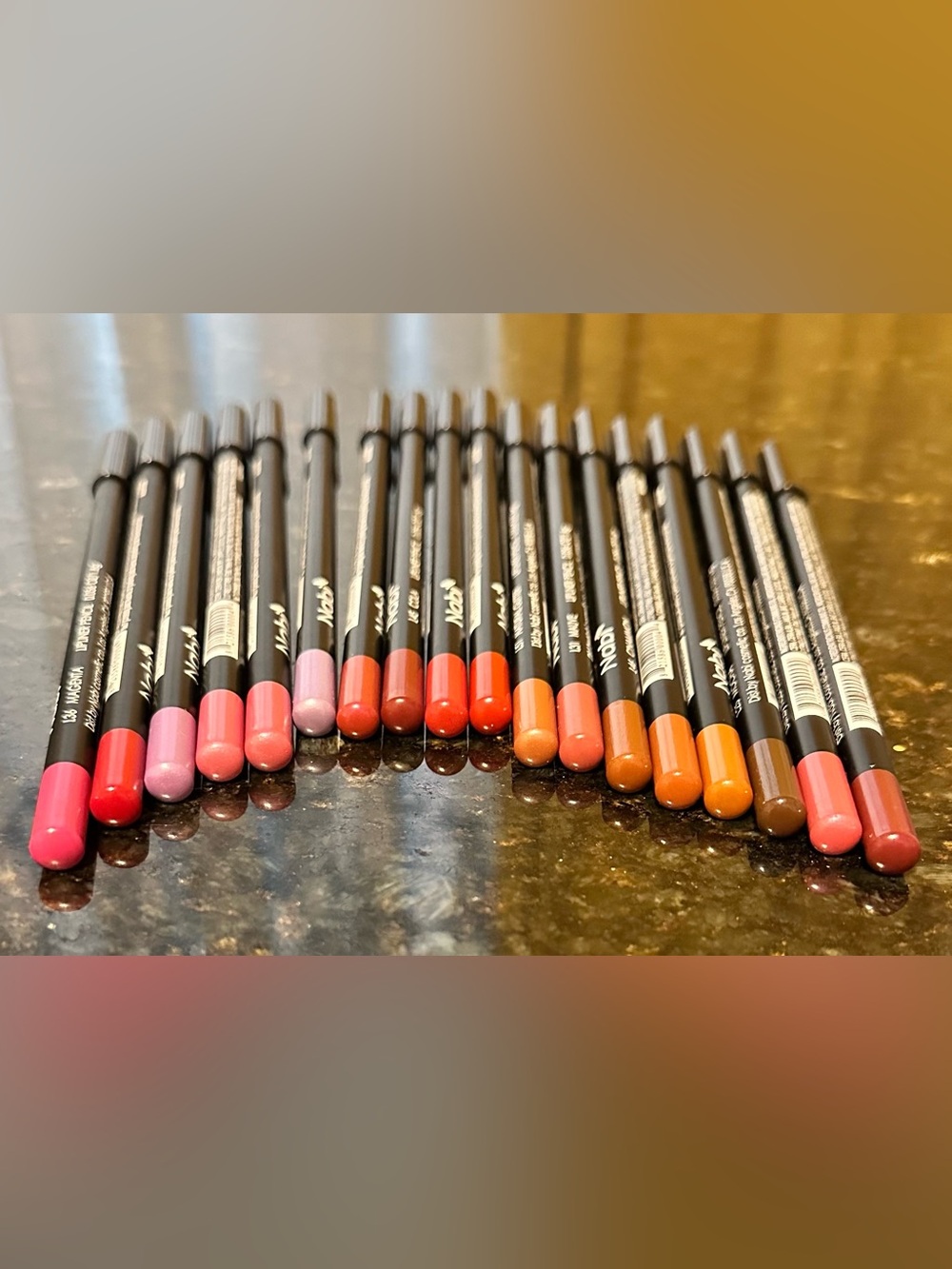 Nabi Authentic 7.5” Lip Liner Pencils 18pc Bundle-Assorted Color Collection NEW